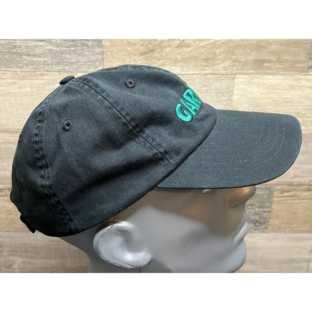 Garrett Black Baseball ACE Metal Detectors Cap Hat Green Embroidered - NOS